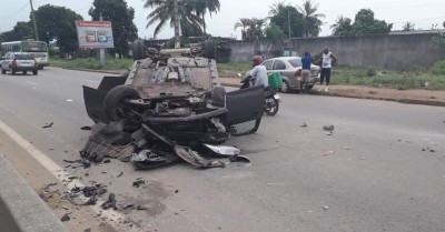 Côte d'Ivoire: Roulant à vive allure, il est victime d'un grave accident, dans un état critique le chauffeur évacué