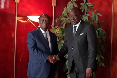 Côte d'Ivoire-Sénégal: L'ambassadeur Abdou Lahat Sourang vient faire ses adieux à Alassane Ouattara