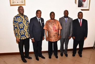 Côte d'Ivoire: Nommés, le général Michel Gueu, Bleu-Lainé et Yao Kouassi chez Bédié pour exprimer leur gratitude