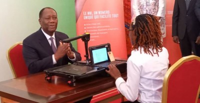 Côte d'Ivoire :  Carte nationale d'identité, Alassane Ouattara donne le top départ de l'enrôlement des informations biométriques