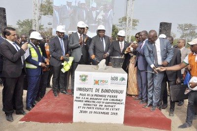 Côte d'Ivoire: Bondoukou, pose de la première pierre de l'Université, les populations reconnaissantes des actions du gouvernement