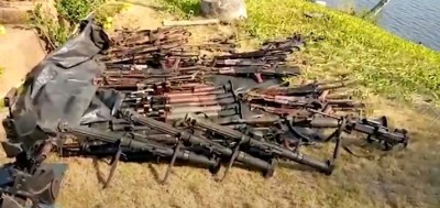 Côte d'Ivoire: Coup d'Etat avorté, vidéo des armes découvertes à Assinie