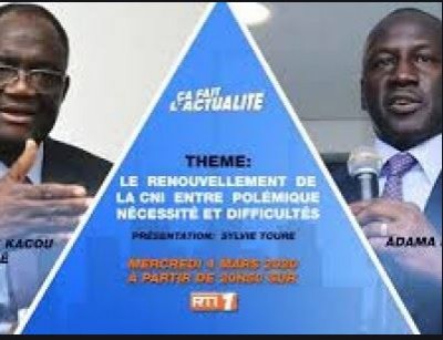 Côte d'Ivoire : Débat sur la CNI,  le face-à-face Guikahué-Bictogo reporté, la RTI s'excuse mais ne donne pas les raisons