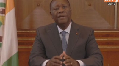 Côte d'Ivoire : Prévention du Coronavirus, Alassane Ouattara décrète l'Etat d'urgence sur toute l'étendue du territoire, couvre-feu de 21h à 5h à compter de mardi