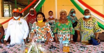 Côte d'Ivoire : Béoumi, galvanisant les femmes à s'enrôler,  Jeanne Peuhmond:« la campagne que nous allons faire est stratégique...»