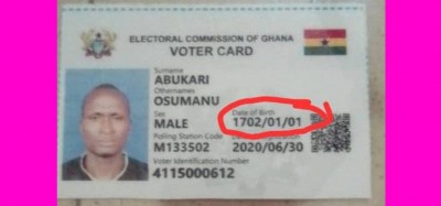 Ghana : Recensement électoral, la CE rajeunit l'électeur né en 1702