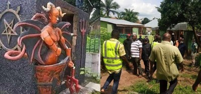 Nigeria :  L'église de Satan saccagée à Abia, son fondateur arrêté
