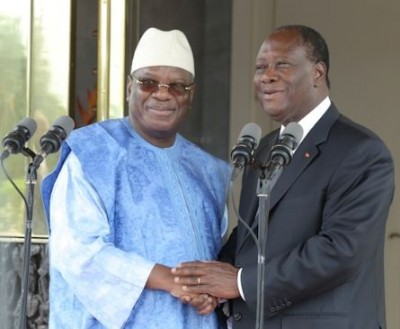 Côte d'Ivoire-Mali : Ouattara et trois  chefs d'Etat annoncés jeudi à Bamako pour tenter de trouver une issue à la crise socio-politique