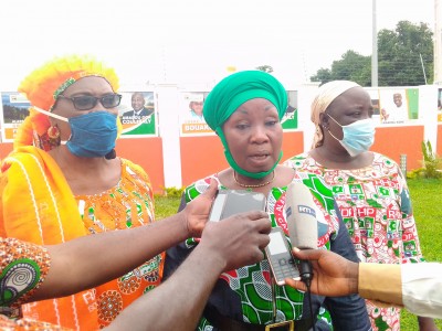 Côte d'Ivoire : Bouaké, pour le un coup KO du RHDP, Diomandé Mondeny galvanise les femmes de Gbêkê