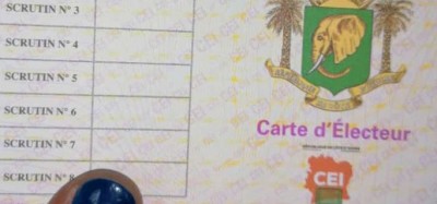 Côte d'Ivoire : A 5 jours du vote présidentiel, plus de 3 millions d'élécteurs ont retiré leur carte d'électeur