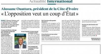 Côte d'Ivoire : A 4 jours du vote présidentiel, réaction des Gbagbo ou rien à une interview de Ouattara dans la presse française