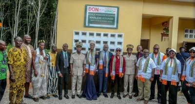 Côte d'Ivoire : Aboisso, la LONACI et le COMICI, dotent le village de Bakro d'une école primaire flambant neuve