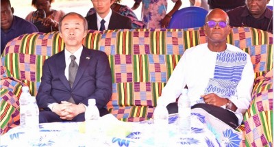 Côte d'Ivoire : Le Japon fait don d'une école primaire de 48 millions aux enfants de  Kouetinfla