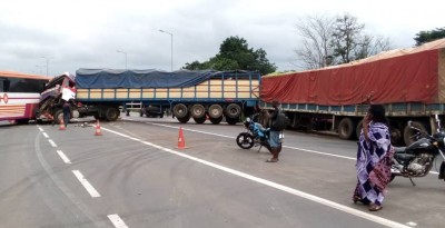 Côte d'Ivoire : Bouaké, un carambolage entre deux semi-remorques et deux cars UTB fait des victimes