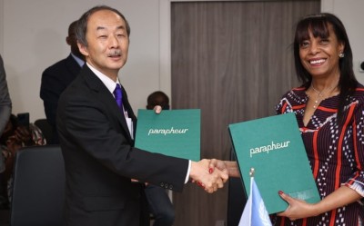 Côte d'Ivoire : Projet d'Amélioration des Infrastructures Sociales des Collectivités Locales du Nord, la JICA et le PNUD appuient le Gouvernement