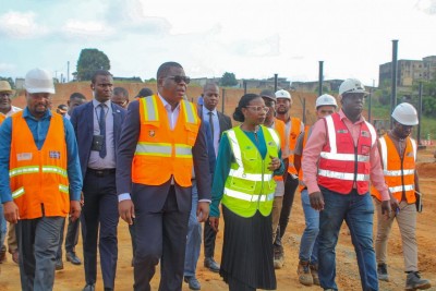 Côte d'Ivoire : Travaux de construction du 4è pont d'Abidjan, Amédé Kouakou exhorte  les entreprises à redoubler d'efforts et leur  réitère les exigences du délai de livraison