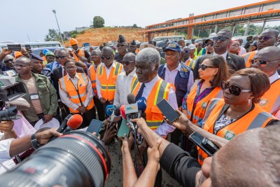 Côte d'Ivoire : Le 4e Pont et la voie Y4  seront partiellement ouverts à la circulation la semaine prochaine, assure Beugré Mambé qui félicite Amédé Kouakou