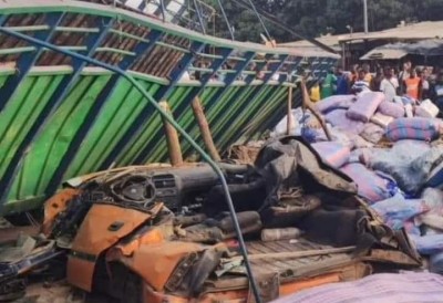 Côte d'Ivoire : Bondoukou, accident meurtrier, un gros camion écrase un taxi, 04 morts