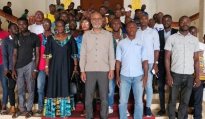 Côte d'Ivoire : Yamoussoukro, le Maire Kouassi Kouamé Patrice engage les jeunes  pour le renouvellement de leur bureau au point mort depuis 2009