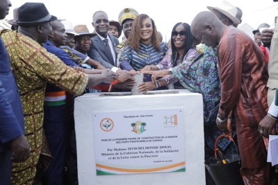 Côte d'Ivoire : Pose de la première pierre de la maison  chefs traditionnels de Gagnoa, le porte-parole demande une audience avec Ouattara afin de le remercier pour ses actions en leur faveur