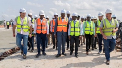 Côte d'Ivoire : Travaux d'aménagement du carrefour Akwaba, le taux d'avancement estimé à 65%