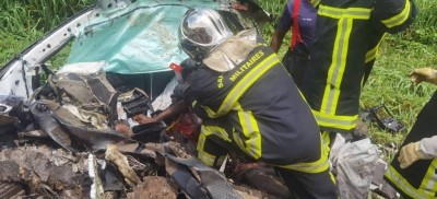 Côte d'Ivoire : Tragique collision sur l'autoroute du nord, 5 morts et 1 rescapé refusant l'évacuation