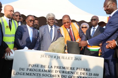 Côte d'Ivoire : Lancement du projet de construction de 25.000 logements sociaux en présence du Premier ministre, Bruno Koné invite le secteur privé à reprendre sa place dans ce projet