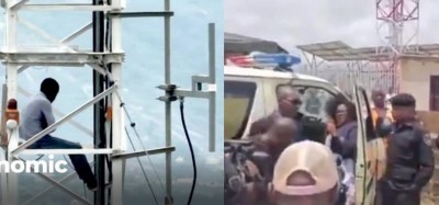 Nigeria : La police déjoue une tentative de suicide d'un jeune hissé sur une antenne à Abuja
