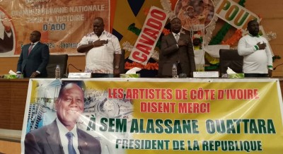 Côte d'Ivoire : Un collectif des artistes entame une caravane pour la victoire d'Alassane Ouattara à l'élection présidentielle de 2025