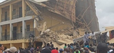 Nigeria :  Effondrement d'un bâtiment scolaire à Jos, 22 morts et 132 blessés