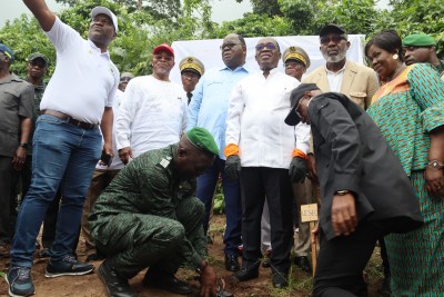 Côte d'Ivoire : Campagne de reforestation à Adaou (Aboisso), un appel lancé aux diplomates pour rejoindre l'Initiative