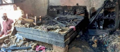 Côte d'Ivoire : Daloa, une femme de 65 ans et son petit fils de 3 ans perdent la vie dans un incendie dévastateur
