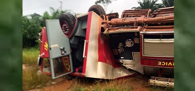 Ghana : En partance pour un secours, un camion des pompiers se renverse, sept blessés