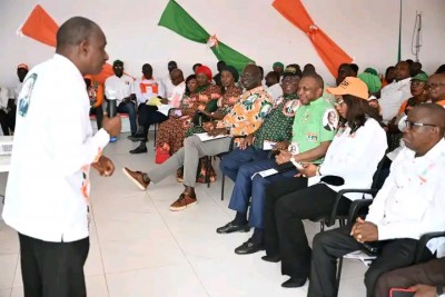 Côte d'Ivoire : Gbêkê, le ministre Assahoré fait former des militants RHDP et martèle: « un militant RHDP ne doit pas être complexé...»