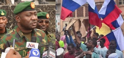 Nigeria :  L'Armée prévient des manifestants qui brandissent des drapeaux russes et rassure pour sa loyauté