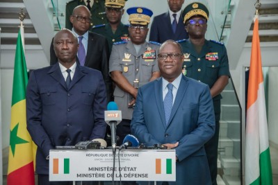 Côte d'Ivoire : Un entretien « fructueux » à Abidjan entre Téné Birahima Ouattara et le Birame Diop, Ministre des Forces Armées du Sénégal