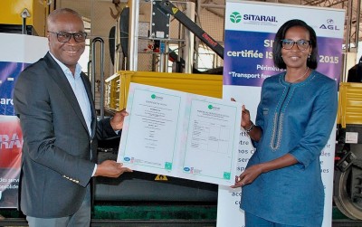 Côte d'Ivoire : SITARAIL certifiée iso 9001 pour la qualité du transport ferroviaire de marchandises