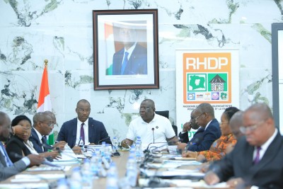 Côte d'Ivoire : Manifestation des jeunes du PDCI à Yamoussoukro et la marche prévue contre la vie chère  le 13 septembre, au centre des préoccupations  du Secrétariat  du RHDP