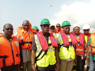 Côte d'Ivoire : Chantiers de l'embouchure du Bandaman et du Parc national d'Azagny, Jacques Assahoré satisfait de l'État d'avancement des travaux