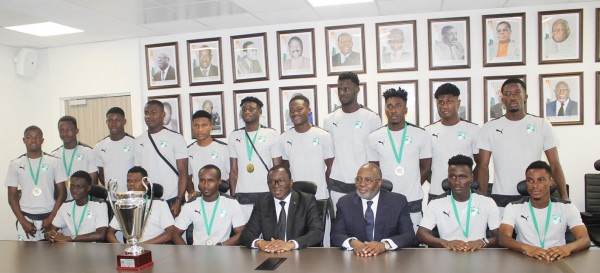 Côte Divoire Les Vainqueurs Du Tournoi Ufoa B Reçus Par Le Ministre Des Sports La Dernière 