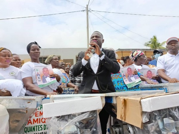 Côte Divoire Municipales à Bondoukou Linauguration Dun Forage