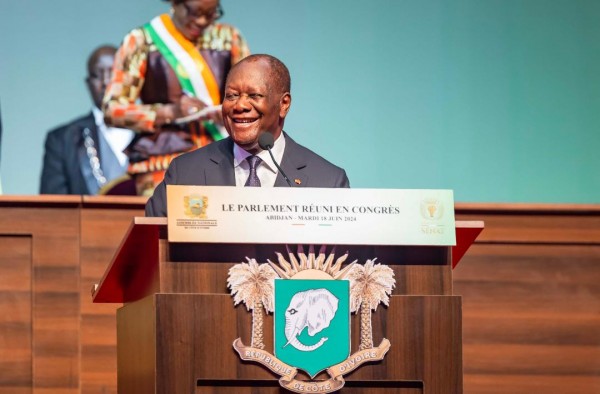 Côte d'Ivoire : Discours intégral d'Alassane Ouattara devant le Parlement du 18 juin 2024