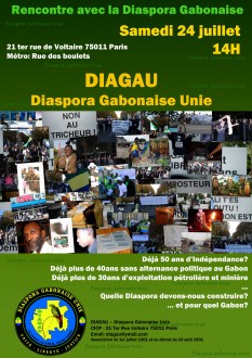 Communiqué de presse: RENCONTRE AVEC LA DIASPORA GABONAISE