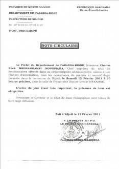 Gabon : lÂ’arrogance et le mépris du Préfet de Ndjolé envers les enseignants