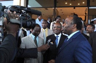 Ali Bongo Ondimba, en visite officielle au Maroc.