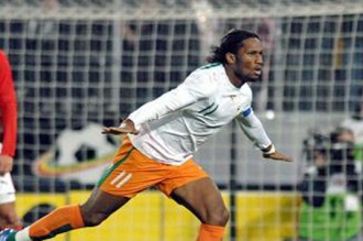 Drogba marque et qualifie la Côte dÂ’ivoire pour le mondial 2010