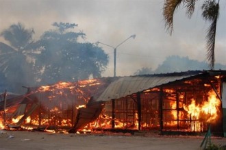 La sous préfecture de Vavoua incendiée