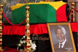 Ghana: Procession et hommages à  Kofi Annan, la famille explique pourquoi le public ne verra pas son visage