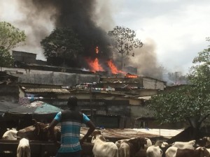 Côte d'Ivoire : Un incendie ravage plusieurs baraques dans la commune d'Adjamé