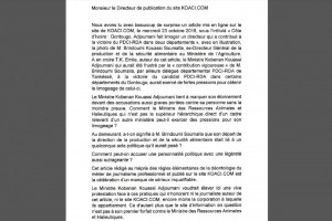 Côte d'Ivoire: Affaire directeur limogé, droit de réponse d'Adjoumani